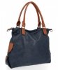 Torebka Damska XXL firmy Hernan Shopper Bag Granatowa/Ruda